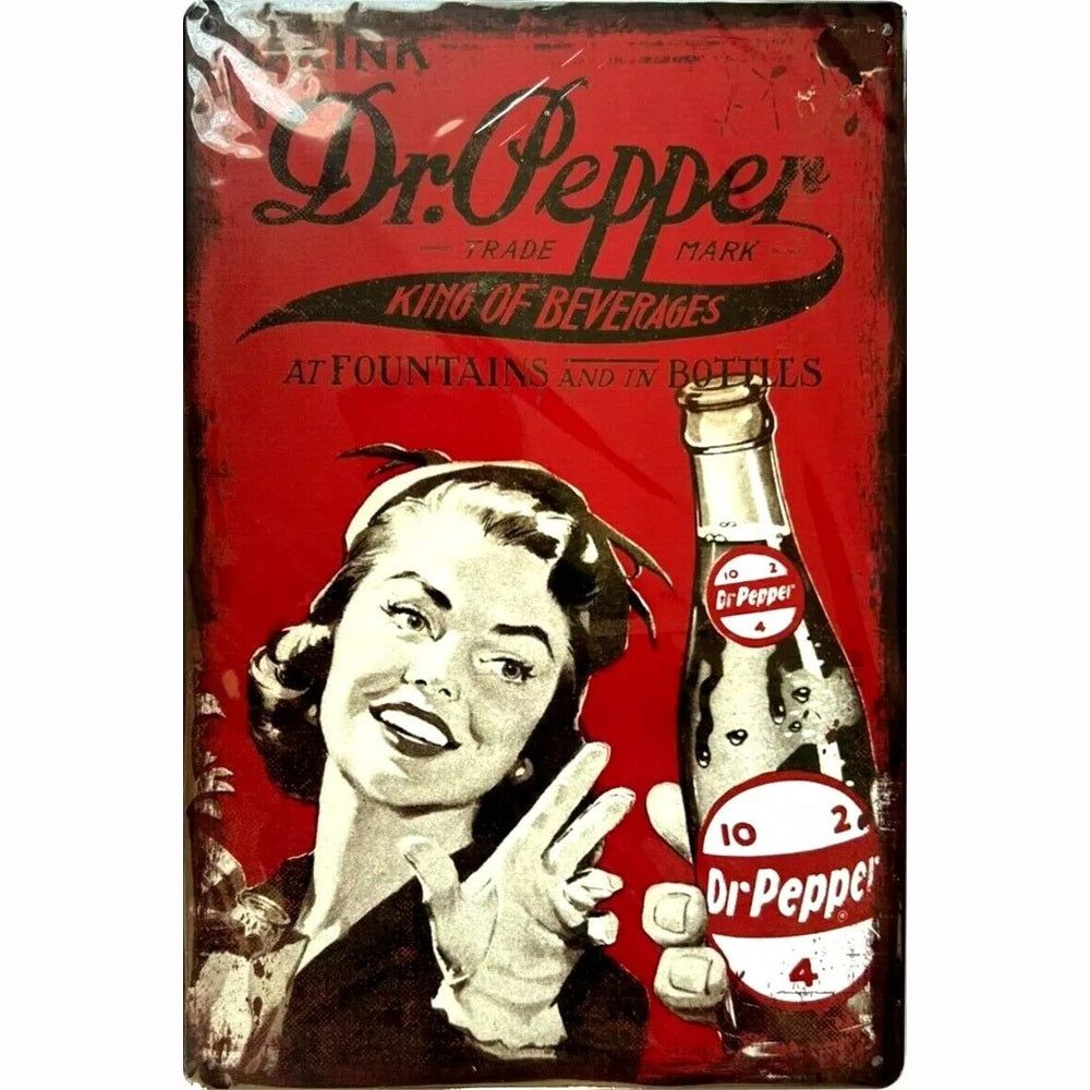 Dr Pepper Est. 1885 Vintage Novelty Metal Sign 12 x 8 Wall Art Home & Garden:Home Décor:Plaques & Signs Style Your Walls